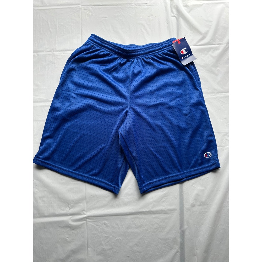 Champion Mens Mesh Athletic Basketball Shorts Blue Small NWT
